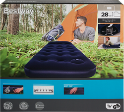 Матрас надувной BESTWAY Easy Inflate одноместный 185х76х28см, со 
встроенным ножным насосом, Арт. 67223, картинка