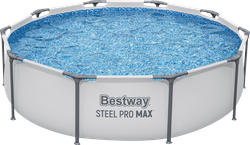 Бассейн каркасный Bestway Steel Pro Max 4678л с фильтром- насосом, 305х76см, крупный план