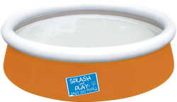 Бассейн детский BESTWAY Splash and Play! 477л 152х38см, с надувным бортом, Арт. 57241, картинка