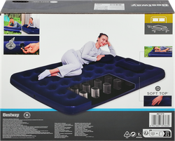 Матрас надувной BESTWAY Comfort 203x152x22см, с 2 подушками и насосом, Арт. 67374, детальное фото