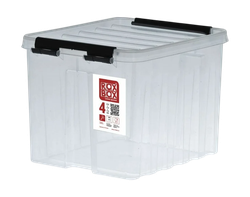 Контейнер ROX BOX с крышкой, 21х17х18см, пластик, прозрачный, полипропилен, 4.5л, Арт. 004-00.07, детальное фото