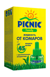 Жидкость PICNIC Picnic Family от комаров 45 ночей, картинка