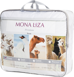 Одеяло 2-спальное MONA LIZA Овечья шерсть, чехол тик, Арт. 539744, изображение