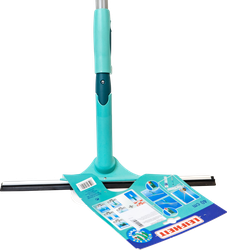 Стекломой LEIFHEIT Powerslide Slider XL с резинкой 40см телескопическая ручка до 1,8м Арт. 51521/51523, картинка