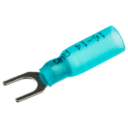 Наконечник DUWI вилочный мзолированный с термоусаживаемой манжетой НВИ-T 2,5, вид