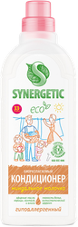 Кондиционер для белья SYNERGETIC Миндальное молочко, биоразлагаемый, 1л, детальное фото
