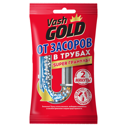 Средство для удаления засоров UNICUM Vash Gold гранулированное, 70г, вид