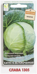 Семена овощей ПОИСК Капуста белокочанная Слава 1305, фото