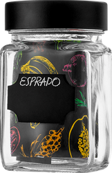 Банка для хранения ESPRADO Fresco с меловым стикером,стекло, 1.2л Арт. FRE120E405, вид