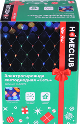 Электрогирлянда HOMECLUB Сеть 160LED-ламп, 2х1,5м, мультиколор, IP44 
Арт. 
BLS2079, фотография