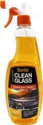 Спрей для чистки стекол SANITA Clean glass с нашатырным спиртом, 500мл, детальное фото