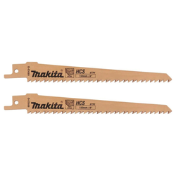 Сабельная пилка MAKITA для дерева BASIC 150x1,2x6TPI, 2 шт.., крупный план