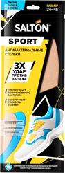 Стельки спортивные SALTON Sport тройной удар против запаха, размер 34–44, фотография
