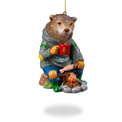 Украшение ERICHKRAUSE DECOR Бобер у костра 8см, вид