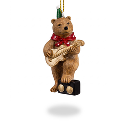 Украшение ERICHKRAUSE DECOR Мишка музыкант 9.5см, картинка
