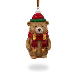 Украшение ERICHKRAUSE DECOR Мишка в шарфе 8см, изображение