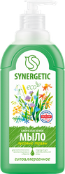 Жидкое мыло для рук и тела SYNERGETIC Луговые травы, 500мл, картинка