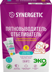 Пятновыводитель-отбеливатель SYNERGETIC с активным кислородом биоразлагаемый, 10 стирок, 250г, крупный план