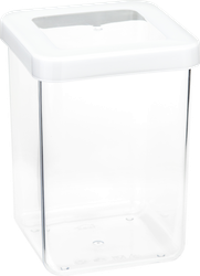 Емкость для сыпучих продуктов IDEA Степ, белый, 1л, изображение