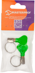 Хомут обжимной MASTERPROF 12–20мм для шланга 1/2" и 3/4", 2шт, изображение