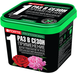 Удобрение для пионов и роз BONA FORTE Professional, пролонгированное гранулированное, Арт. BF23020031, 1л, детальное фото