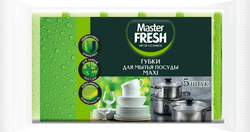 Губка для посуды MASTER FRESH Maxi, 5шт, фото
