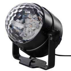Диско-шар Neon-Night, с дистанционным управлением, USB, 3 LED, RGB, 18см, вид