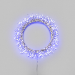 Гирлянда светодиодная Neon-Night, Роса Фейерверк, c трансформатором, 400 LED, белый и синий, 20м, изображение