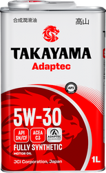 Масло моторное TAKAYAMA синтетическое SAE 5W-30 API SN/СF С3, 1л, изображение