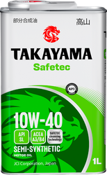 Масло моторное TAKAYAMA полусинтетическое SAE 10W-40 API SL/СF, 1л, вид