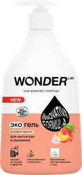Экогель для мытья рук WONDER LAB Розовые персики, 540мл, изображение