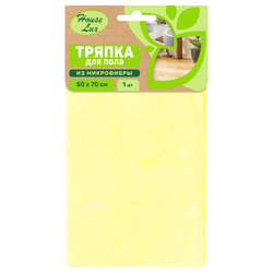 Тряпка для пола HOUSE LUX №1 50x70см, микрофибра, в ассортименте Арт. 72480, крупный план