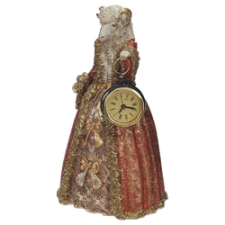 Фигурка декоративная Нордвест классика, "Овечка" с часами, 14.5×12.5×25см, фотография