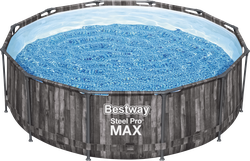 Бассейн каркасный BESTWAY 366x366x100см 9150л, с фильтром-насосом 220–240V и лестницей, Арт. 5614X, крупный план