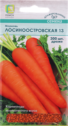 Семена ПОИСК Авторские сорта и гибриды, Морковь Лосиноостровская 13, в драже, 300шт, крупный план
