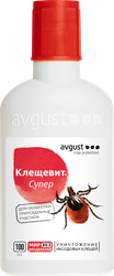 Средство от иксодовых клещей AVGUST Клещевит Супер, Арт. 42000628, 100мл, крупный план