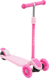 Самокат трехколесный ACTIWELL KIDS не складной, со светящимися передними  колесами, Арт. ACT-S02, крупный план