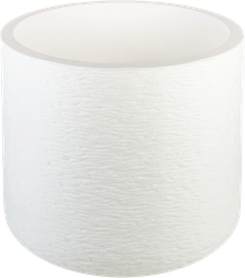 Кашпо со вставкой IDEA Сланец d=28см 9,5л, белое, Арт. М 3200, фотография