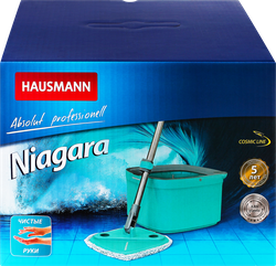 Набор для уборки HAUSMANN Niagara, швабра и ведро, с системой отжима, Арт. HM-S-01, фотография