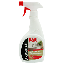 Средство для чистки ванн BAGI Classic Акрилан деликатное, 400мл, фото
