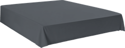 Простыня HOMECLUB 220x260см, серая, поплин, Арт. HCP/S2226/Д1, фото