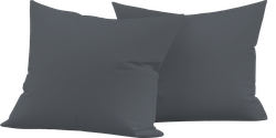Набор наволочек HOMECLUB 50x70см серый, поплин, Арт. HCP/P5070/Д1, 2шт, детальное фото
