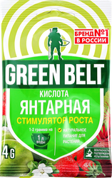 Янтарная кислота GREEN BELT универсальный регулятор и стимулятор роста растений, Арт. 01-249, 4г, картинка