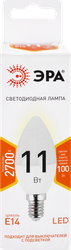 Лампа светодиодная ЭРА Std LED B35-11W-827-E14 11Вт свеча, теплый белый свет, Арт. Б0032980, вид