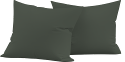 Набор наволочек HOMECLUB 50x70(+/-2)см, зеленый, Арт. HCPC-S-57-EN, 2шт, детальное фото