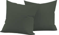 Набор наволочек HOMECLUB 70x70(+/-2)см, зеленый, Арт. HCPC-S-77-EN, 2шт, вид
