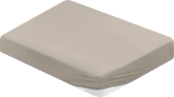 Простыня на резинке HOMECLUB 160x200(+/-3)см, цвет жемчужный, Арт. HCBS-S-16-PE, фото