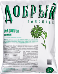 Грунт для цветов ДОБРЫЙ ПОМОЩНИК, 5л, детальное фото