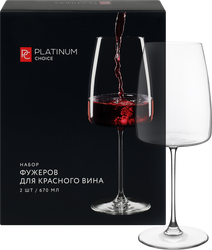 Набор бокалов для красного вина PLATINUM CHOICE 670мл, Арт. 65986, 2шт, детальное фото