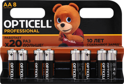 Батарейки OPTICELL Professional AA, Арт. 5052007, 8шт, картинка